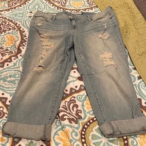Torrid Distressed skinny jeans